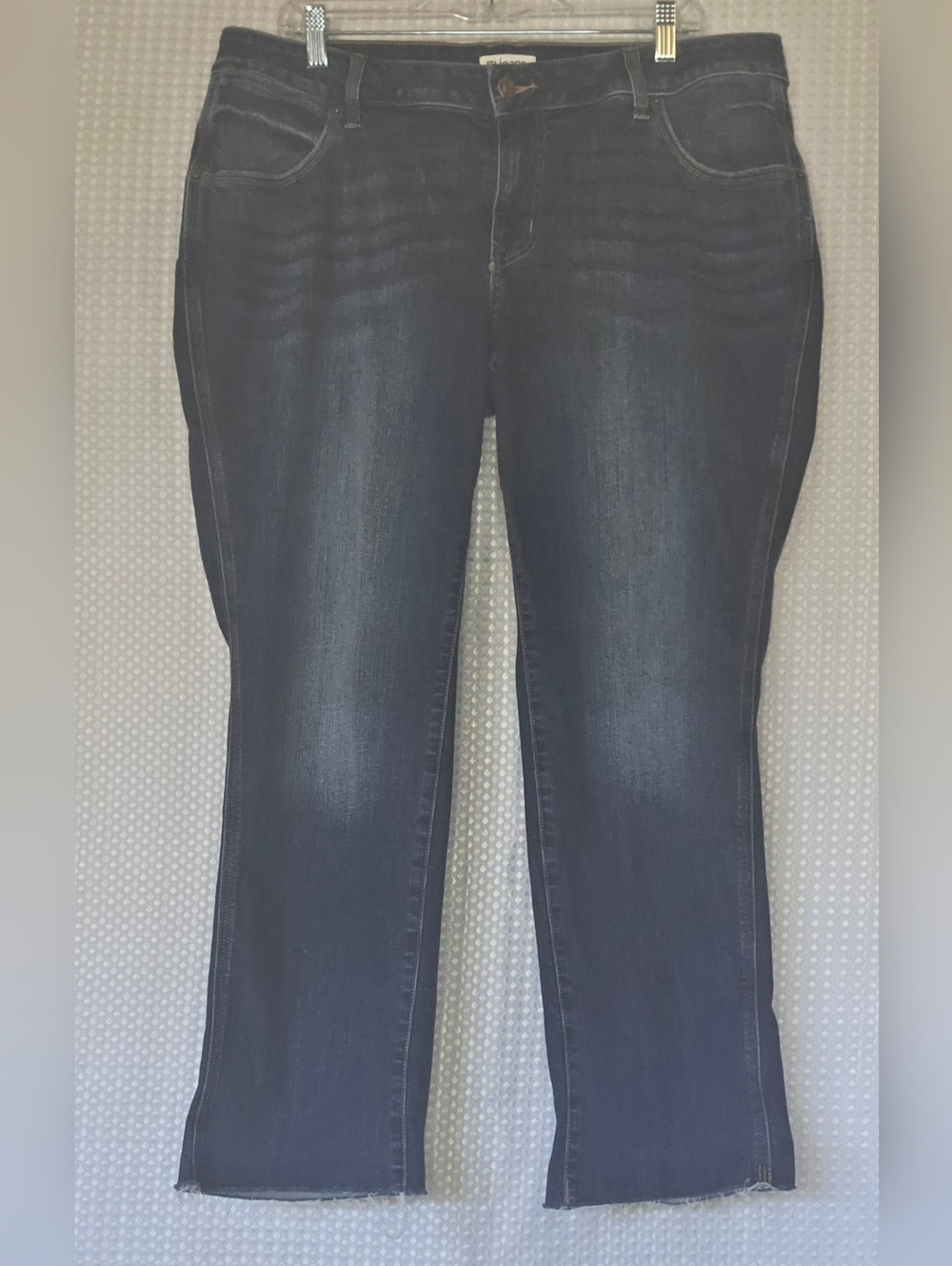 Curvy High Rise Crop Jeans 16W | Waist Gap Fix Denim Chic Night Out Style - Picture 7 of 12